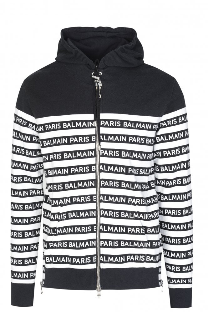 BALMAIN バルマン ニットウェア YH0KF054 KD31 EAB メンズ RIBBED ZIP