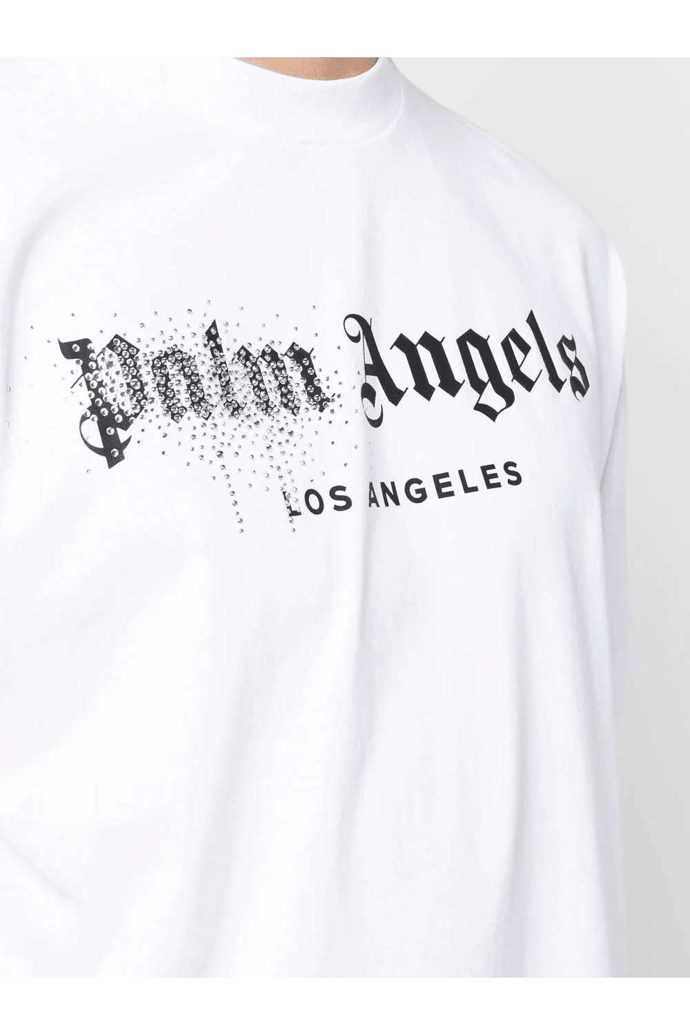 Palm Angels Black Los Angeles Sprayed T-Shirt